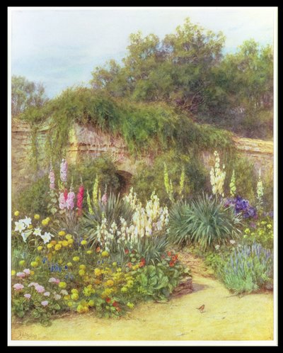 Nel giardino di Munstead Wood, il giardino di Gertrude Jekyll, Godalming, Surrey da Helen Allingham